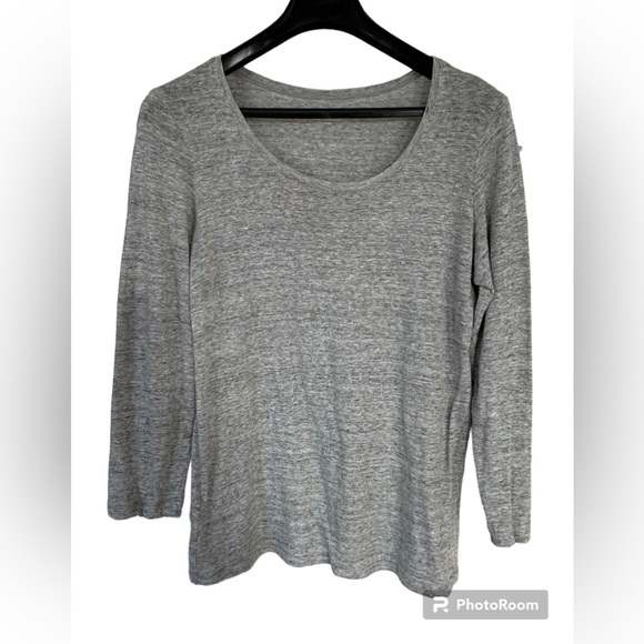 Eileen Fisher Slub Cotton Long Sleeve T - Picture 6 of 6
